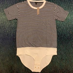 J Crew striped body shirt relaxed tee
